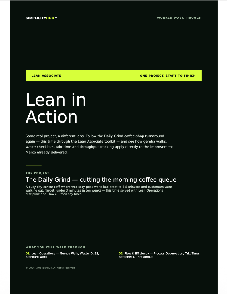 Lean in Action worked walkthrough