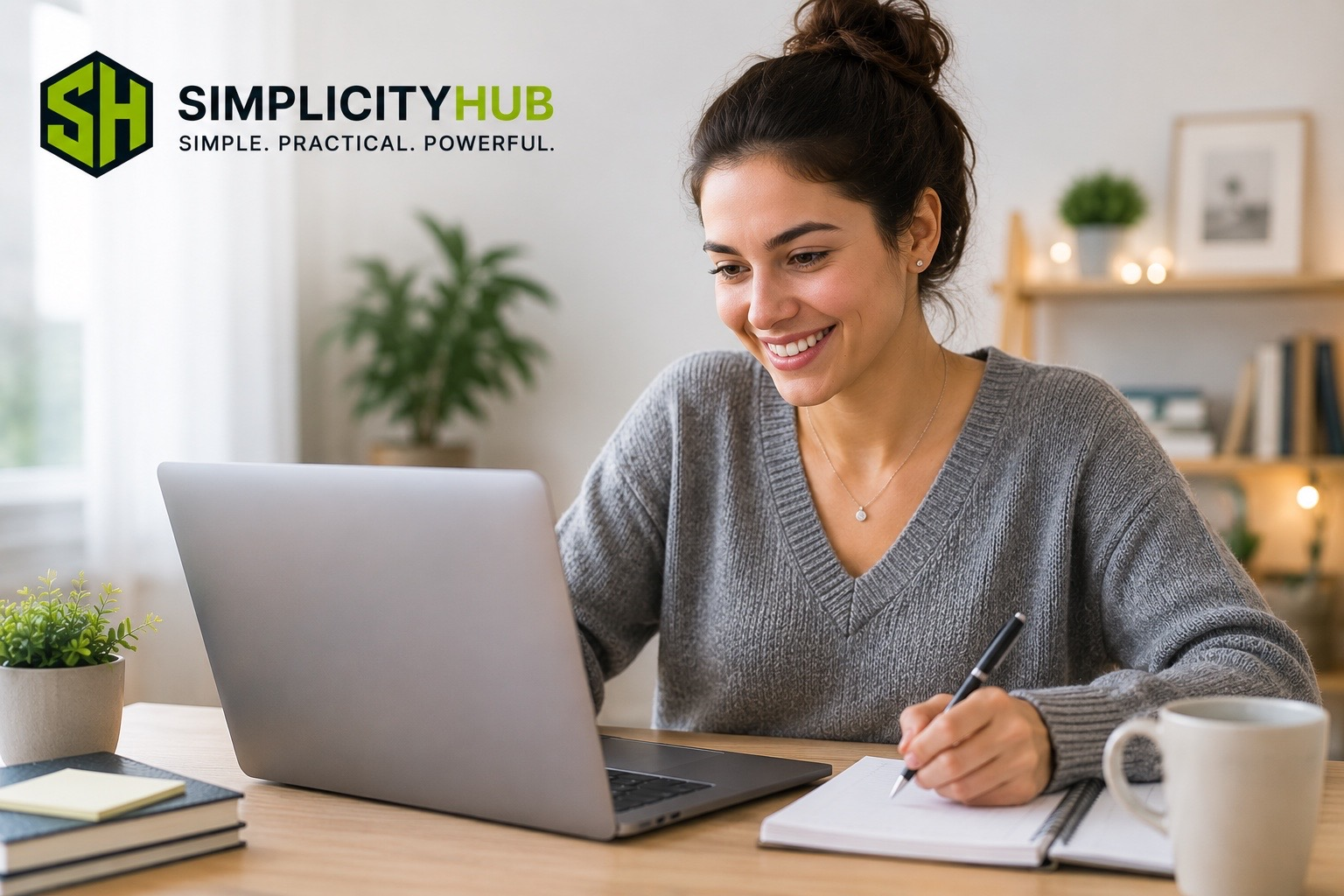 Learner studying online with SimplicityHub