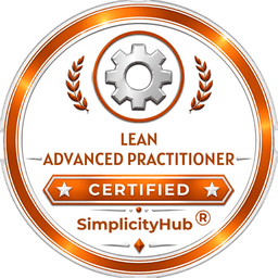 SimplicityHub Advanced Lean Practitioner certification badge