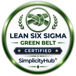 Green Belt certification badge