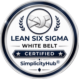 White Belt certification badge