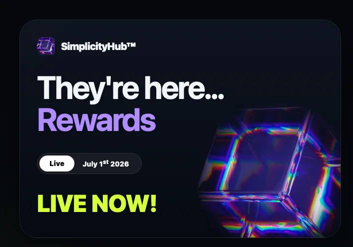 SimplicityHub Rewards Live Now