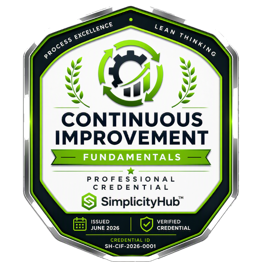 Continuous Improvement Fundamentals Badge