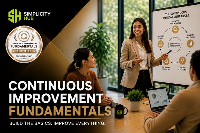 Continuous Improvement Fundamentals training session — Kaizen and DMAIC essentials