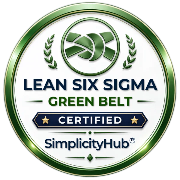 Lean Six Sigma Green Belt certification badge