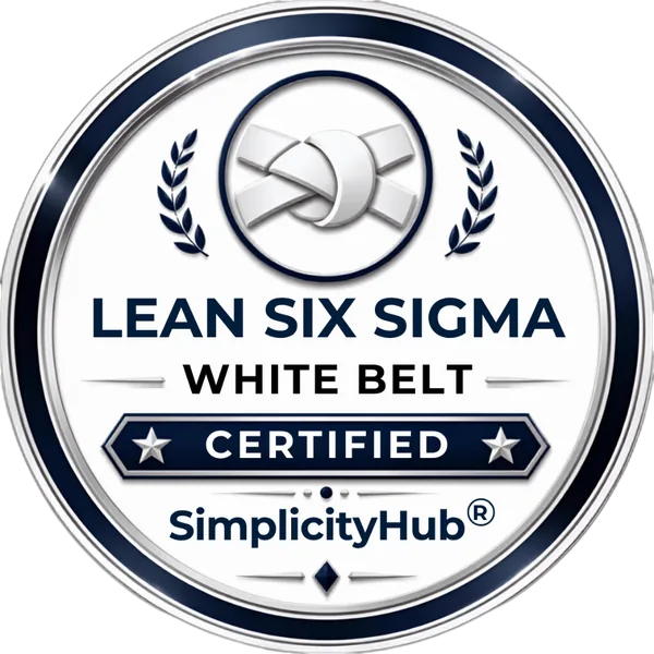 Lean Six Sigma White Belt certification badge