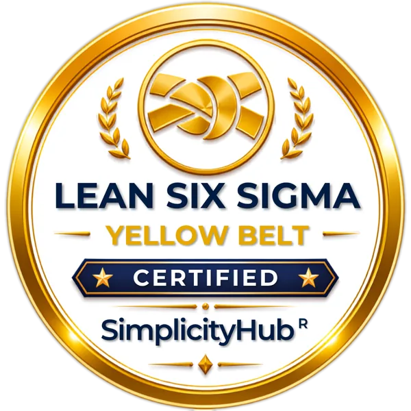 Lean Six Sigma Yellow Belt certification badge