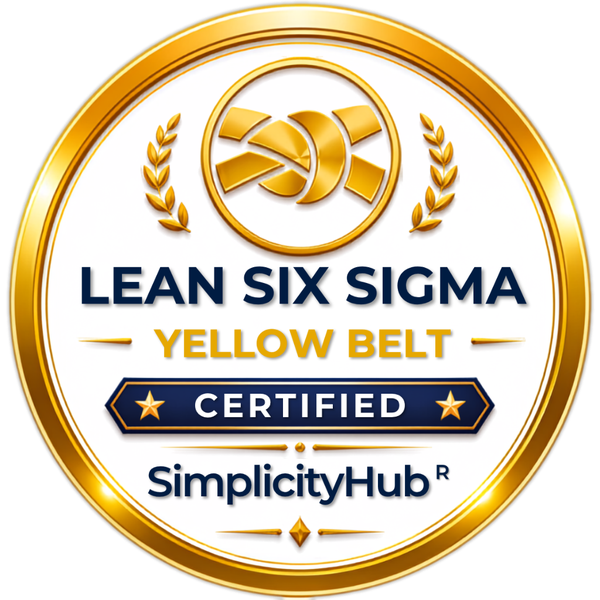 Lean Six Sigma Yellow Belt certification badge