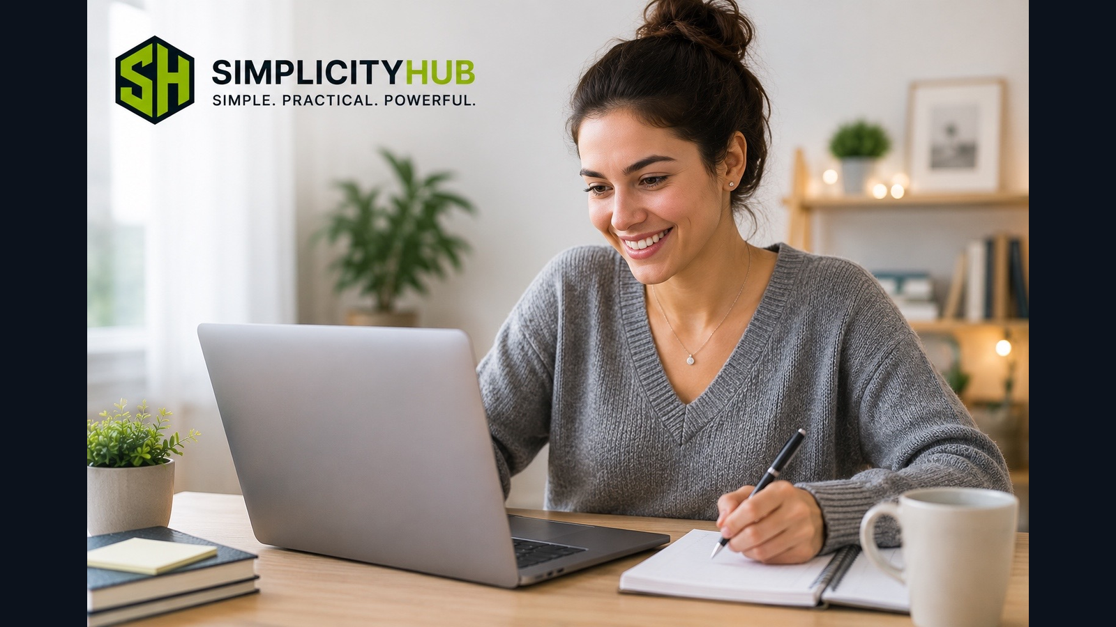 Learner studying online with SimplicityHub